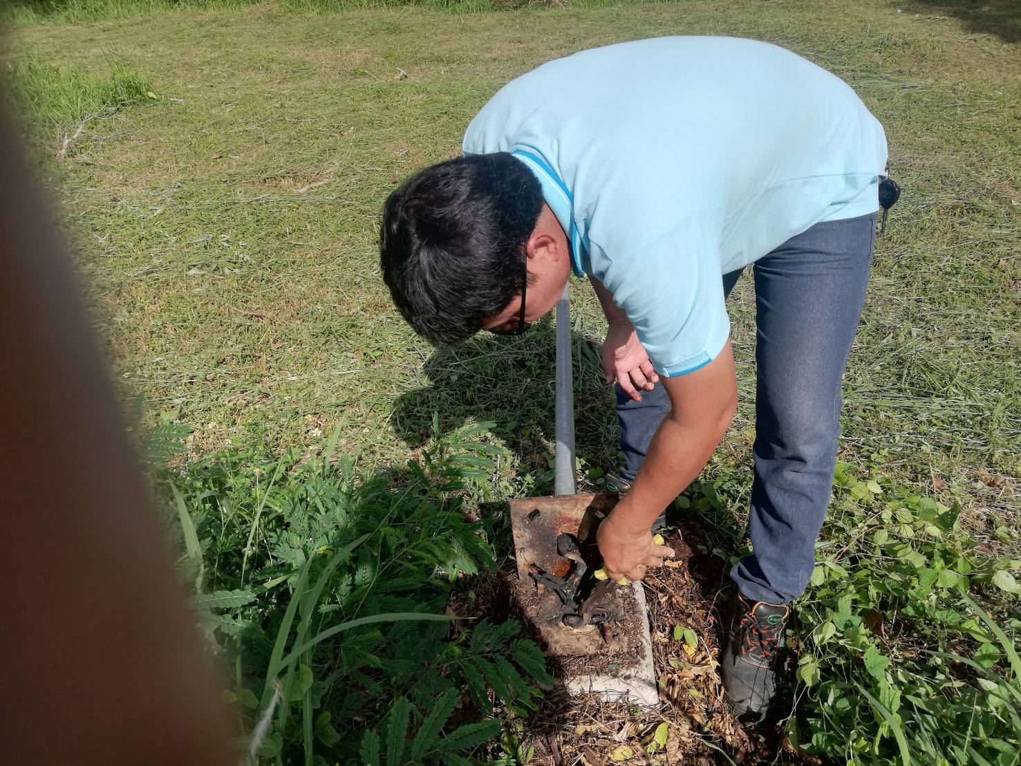 เทศบาลตำบลคึกคัก (กองช่าง งานไฟฟ้า) ดำเนินการซ่อมไฟสวนสาธารณะหนองมูลตะกั่ว หมู่ที่ 5 ตำบลคึกคัก อำเภอตะกั่วป่า จังหวัดพังงา